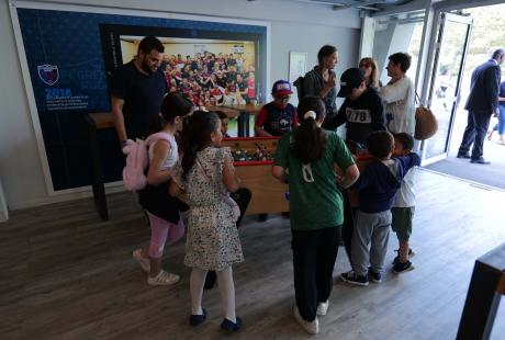 Les enfants inscrits aux ateliers avaient fait le déplacement.