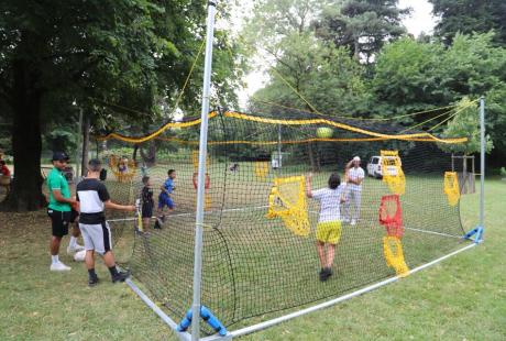 Coté sport, des ateliers boxe, taekwondo, fitness et Homeball étaient proposés aux plus courageux !