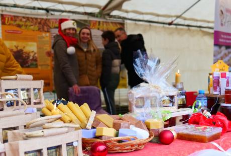 Photo d'un des stands de commerçants