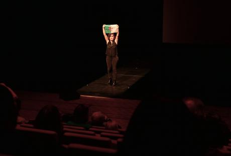 Nadège de Vaulx a proposé une conférence gesticulée émouvante.