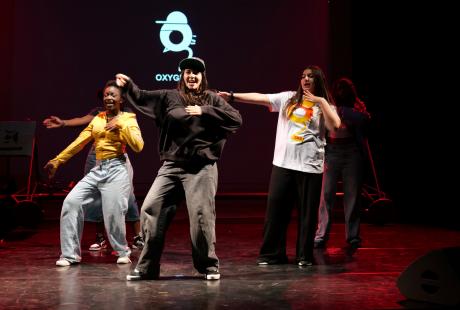 Démonstration de hip-hop.