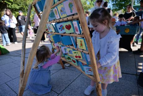 De nombreuses animations attendaient petits et grands sur la place des cinq fontaines.