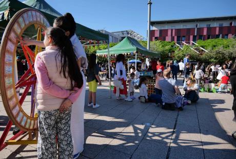 De nombreuses animations attendaient petits et grands sur la place des cinq fontaines.