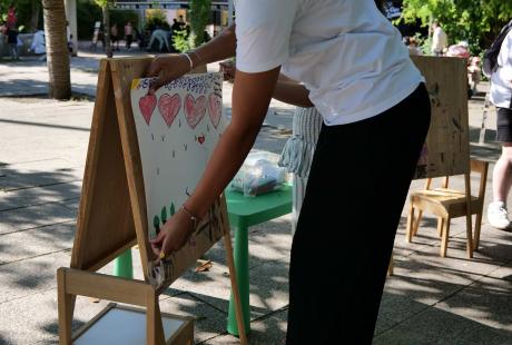 De nombreuses animations attendaient petits et grands sur la place des cinq fontaines.
