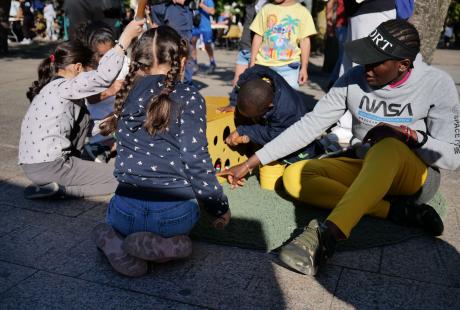 De nombreuses animations attendaient petits et grands sur la place des cinq fontaines.