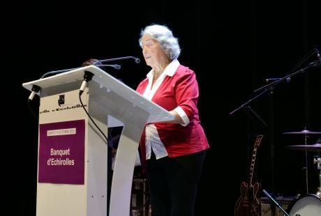 Jeanine Guillaud, présidente de l'UNRPA, s'adressait aux retraités en leur proposant de rejoindre l'association et ses animations.