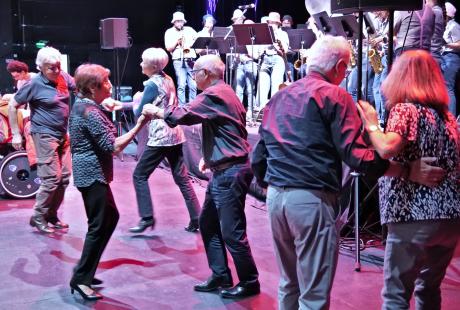 La piste de danse accueillait les plus intrépides