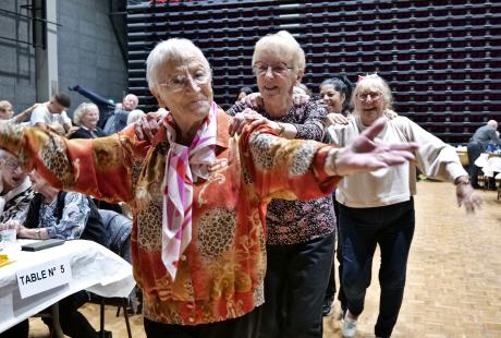 La piste de danse accueillait les plus intrépides