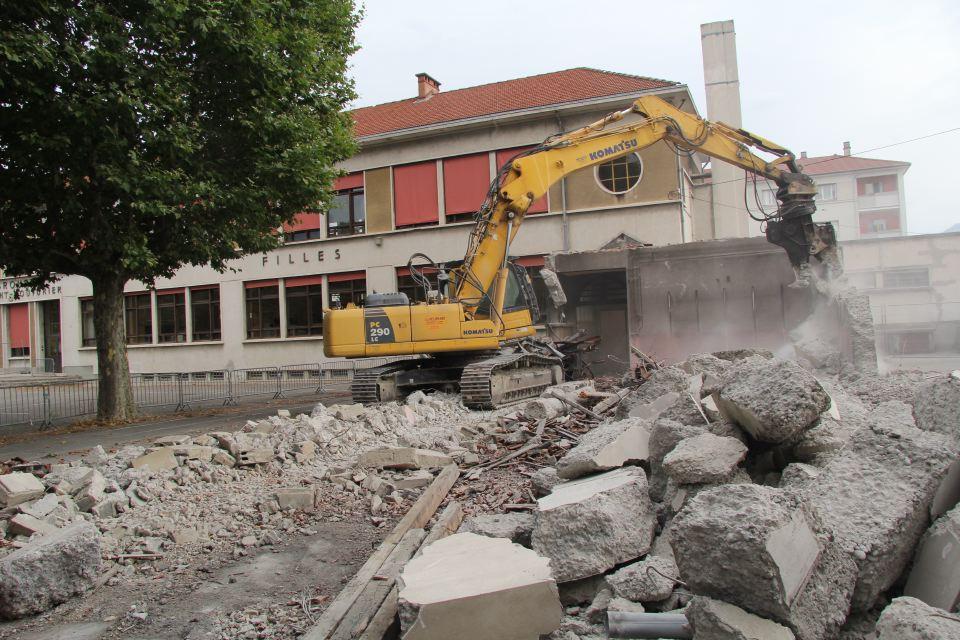Le chantier du nouveau restaurant scolaire à l’école Vaillant-Couturier
