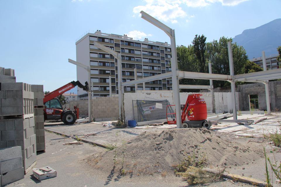 Le chantier de reconstruction du centre commercial Villancourt