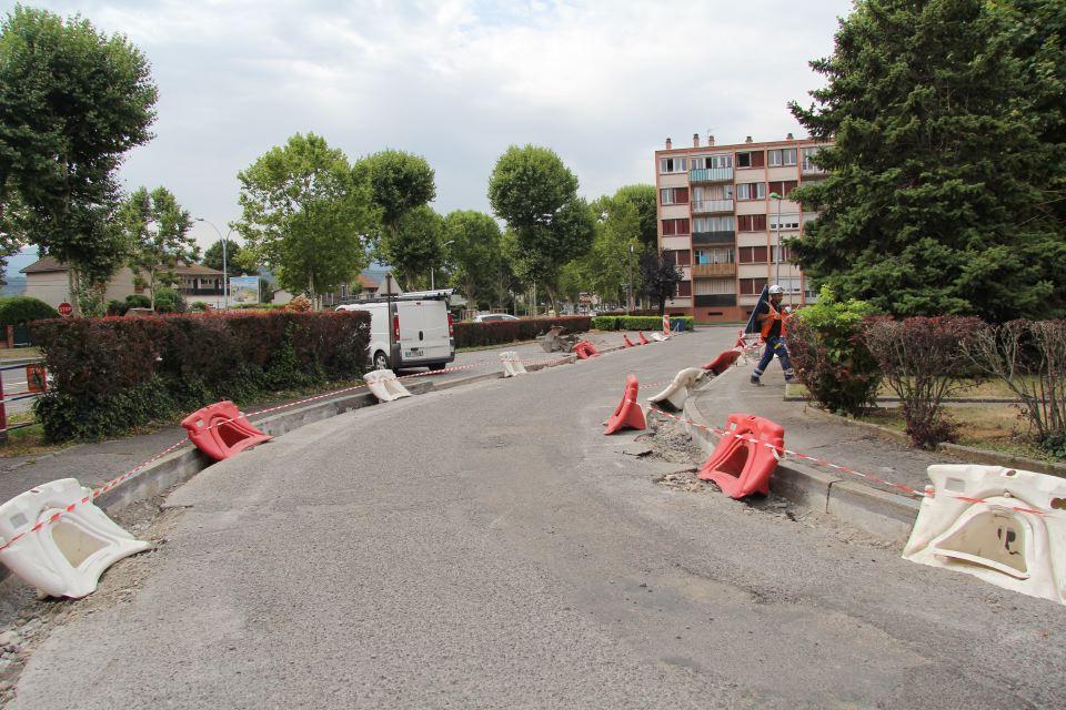 Le chantier rue Docteur Valois