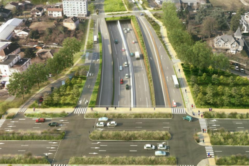 Image projet d'aménagement échangeur Rondeau et A480 Image du projet d'aménagement de l'échangeur du Rondeau et de la A480