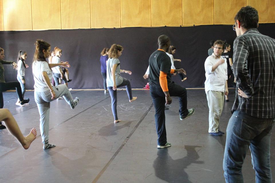 Répétition au studio du CCN2 à Grenoble