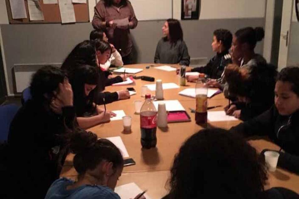 Atelier BD à l'association Vie et partage