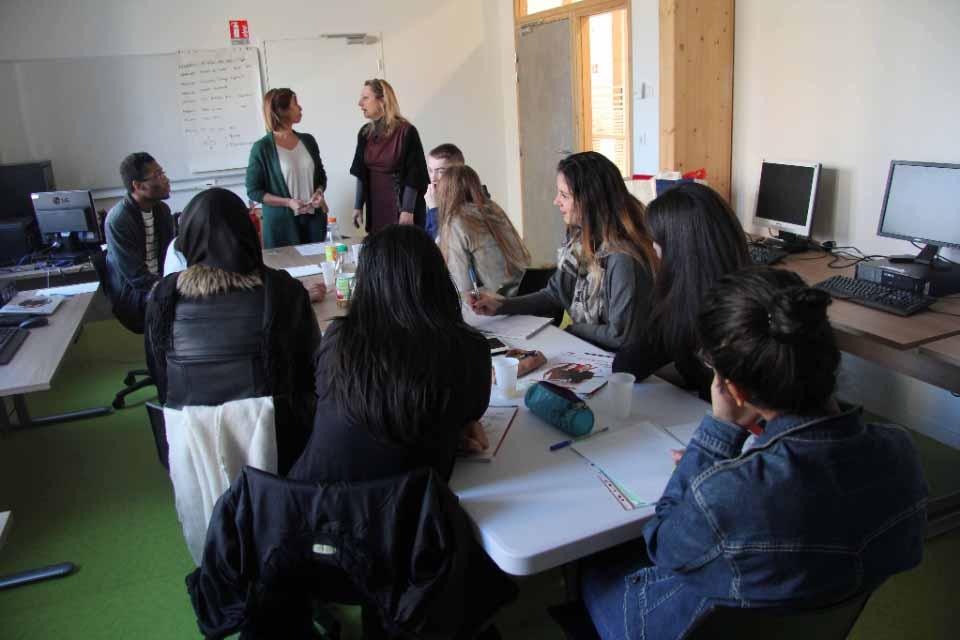 Atelier lors du module coup de pouce vers l'emploi de la Mission locale Sud Isère