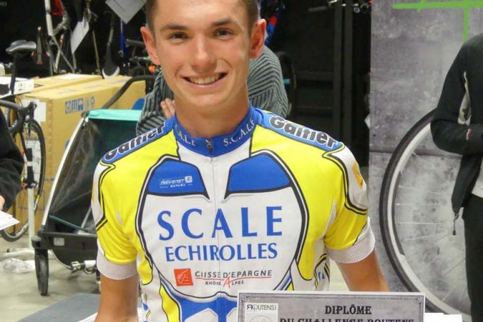 Le cycliste Florian Giboin