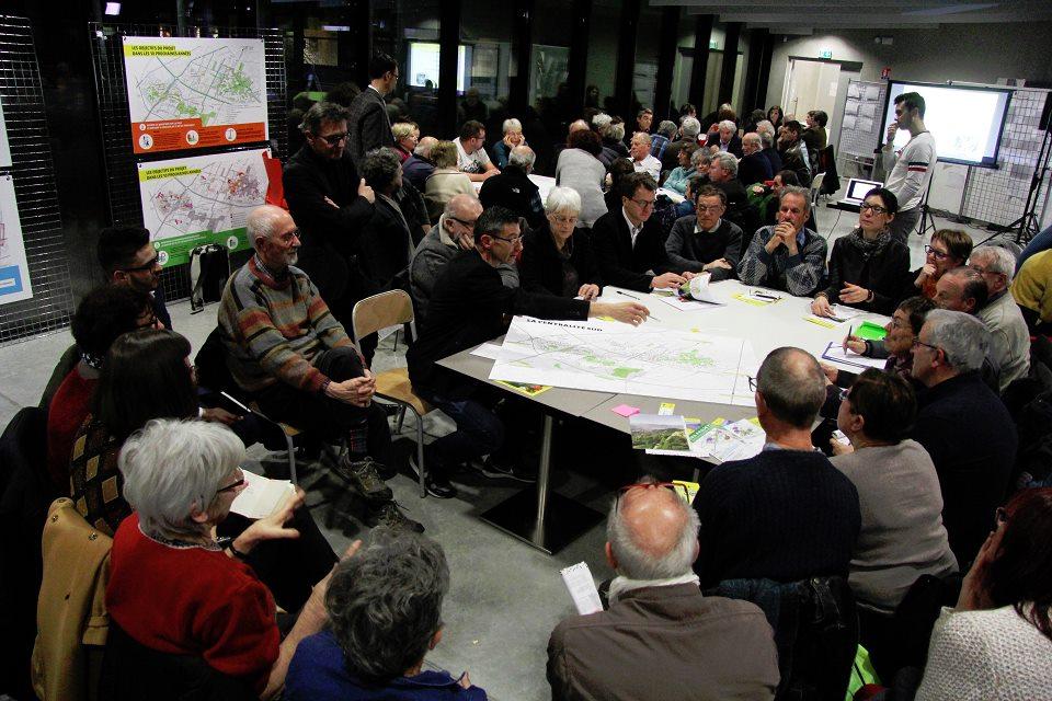 Centralité Sud atelier de concertation Une vue des tables rondes