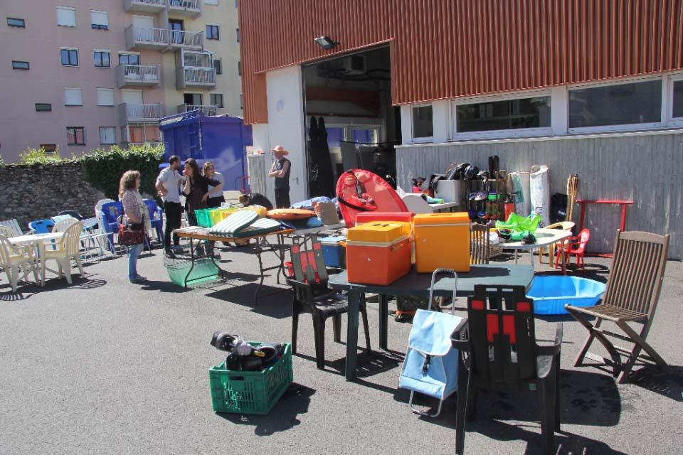 La vente spéciale plein air à la Brocante Mamie en 2017