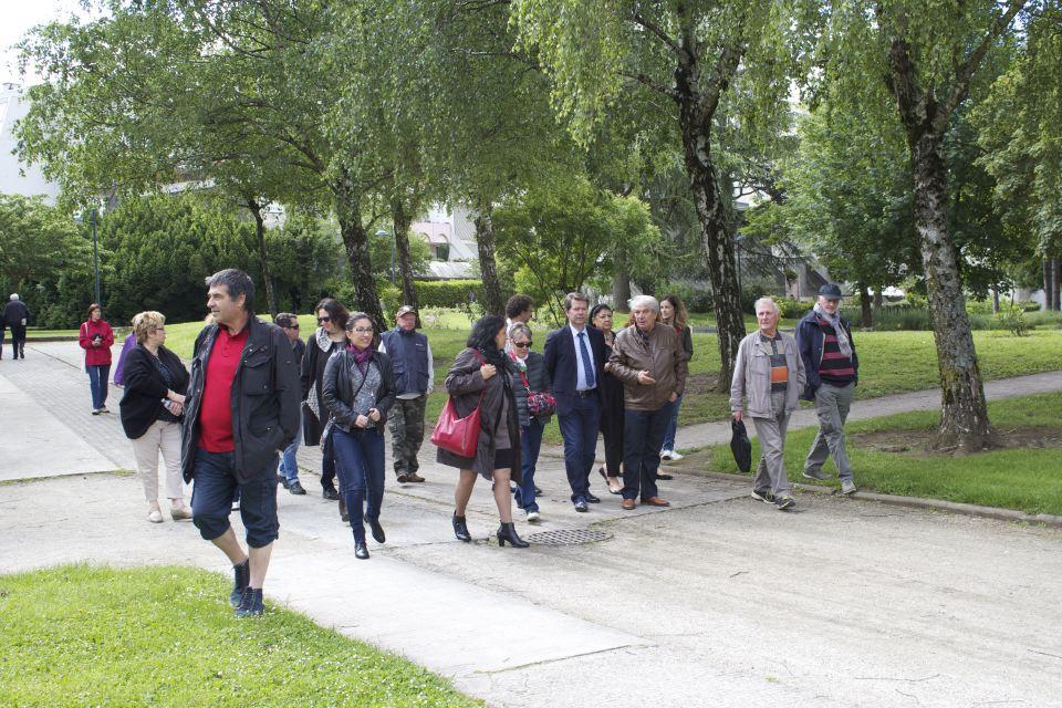 Visite de la ville guidée par le maire