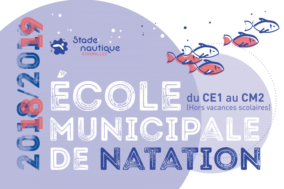 Visuel École municipale de natation 2018/2019