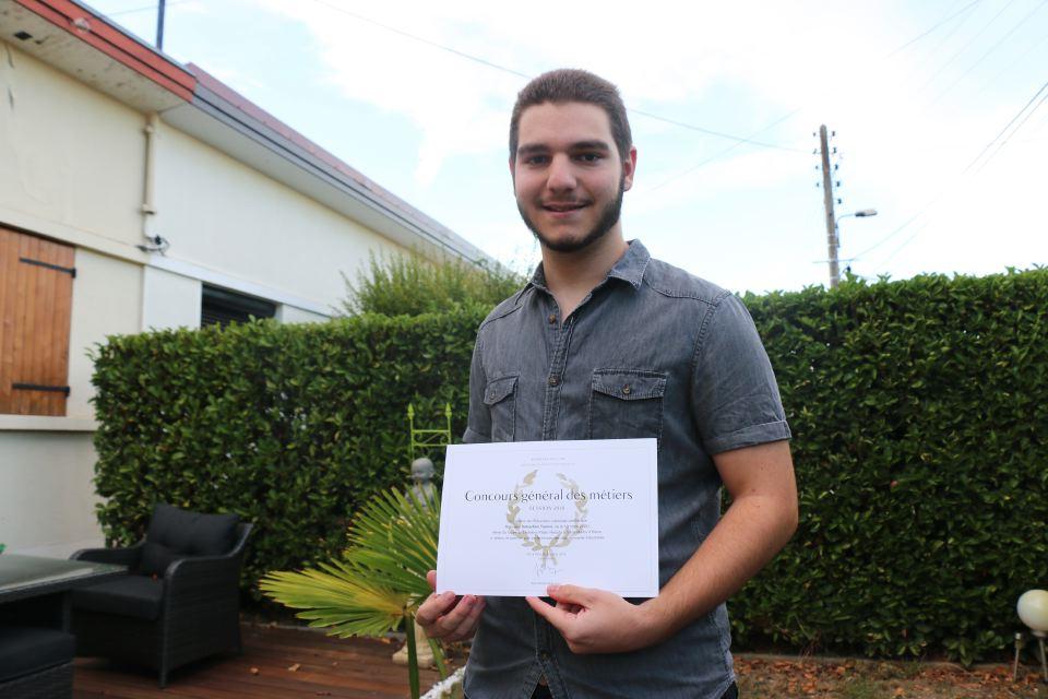 Sébastien Tamini 1er prix concours national des lycées et des métiers