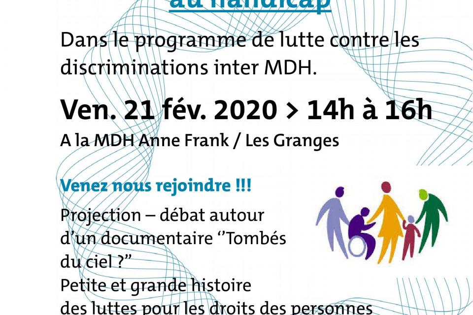 Soirée handicap MDH Anne Frank