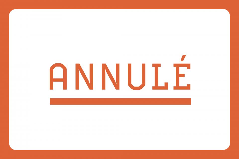 Texte Evenement annulé