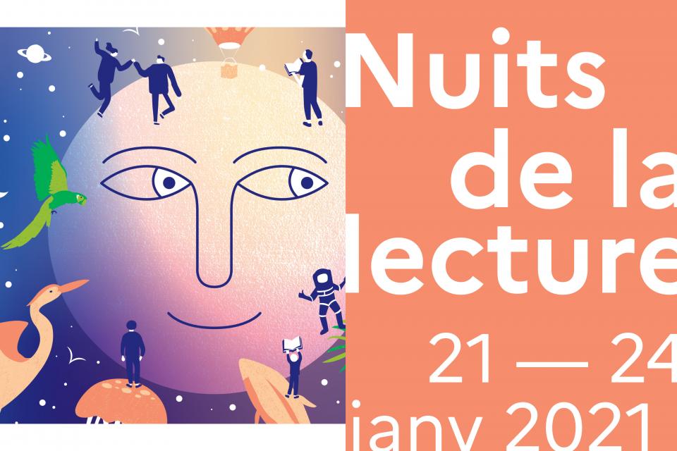 Nuit de la lecture 2021 Affiche officielle de la Nuit de la lecture 2021