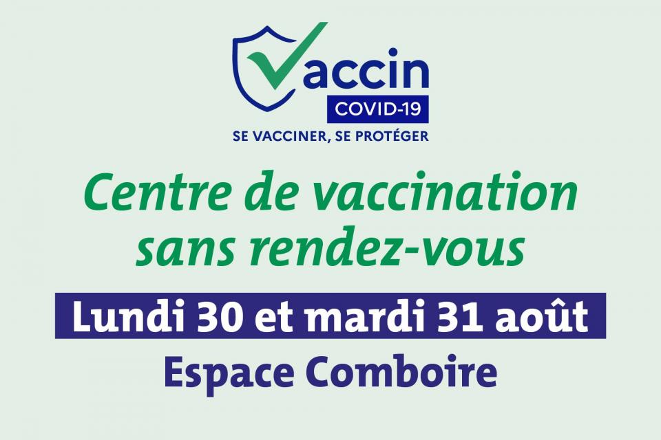 Centre de vaccination éphémère à Comboire Centre de vaccination éphémère à Comboire