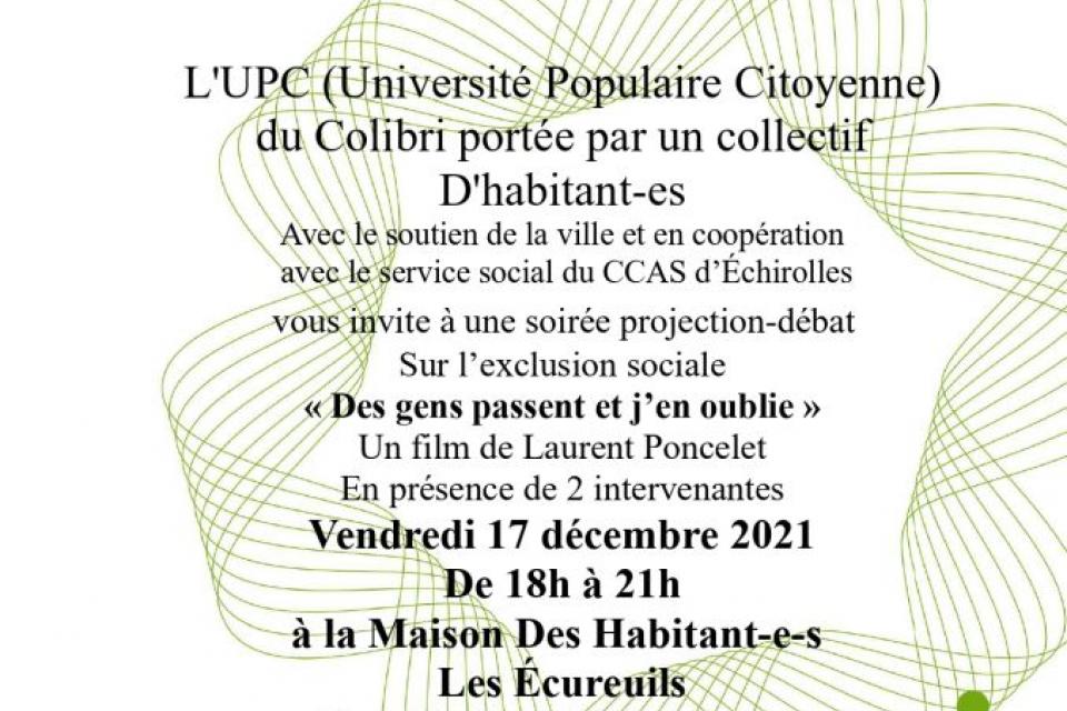 Soirée projection-débat UPC du 17/11