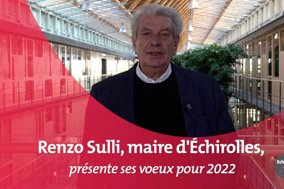 Image de Renzo Sulli, maire d'Echirolles, qui présente ses voeux pour 2022
