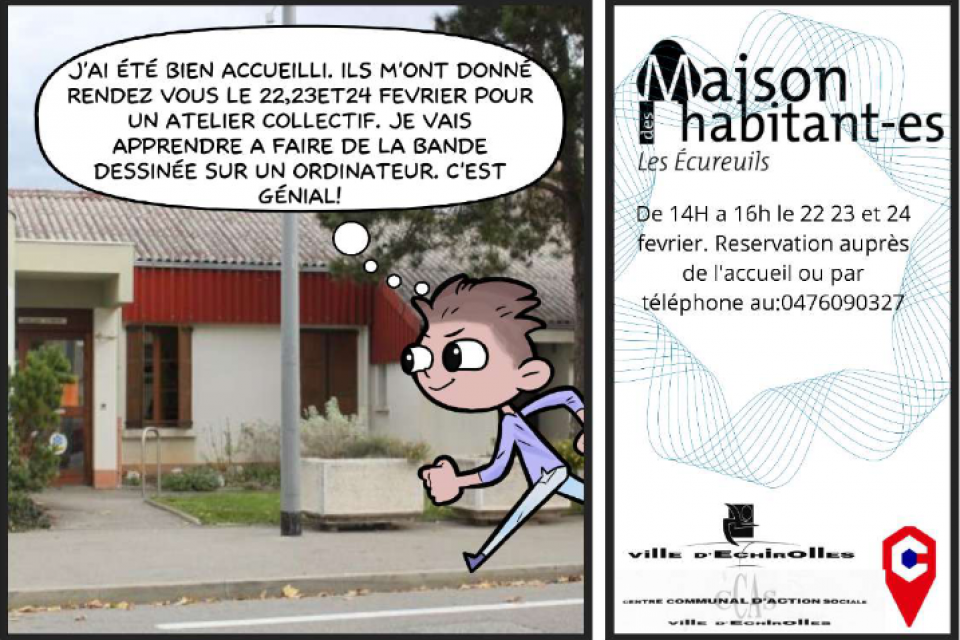 Illustration atelier BD MDH Les Ecureuils