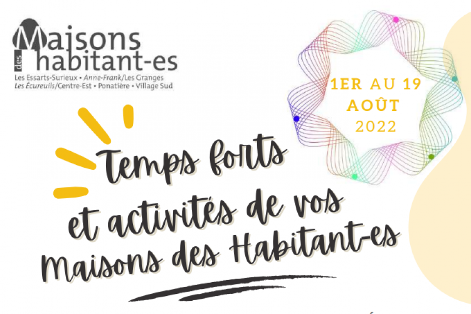 Temps forts et activités de vos MDH en août (texte avec logo et petits éléments graphiques)