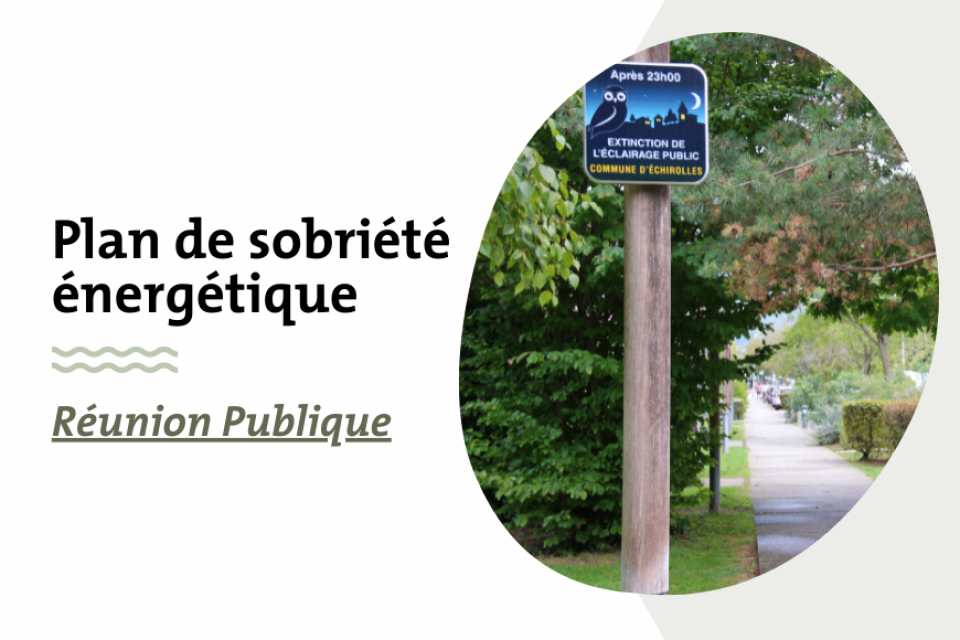 Réunion publique pour le plan de sobriété énergétique