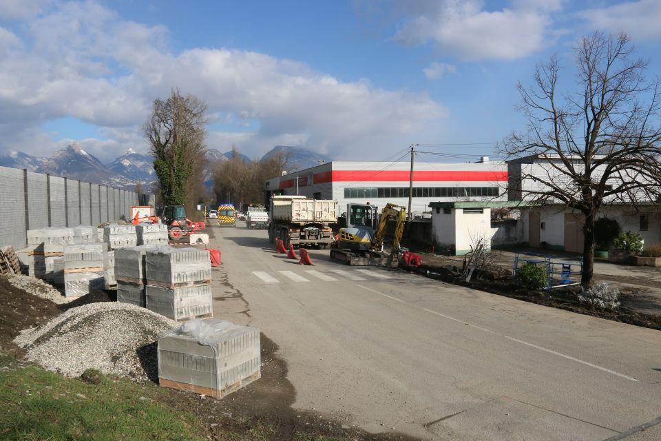 Les travaux d'aménagement de la rue des 120-Toises devraient se poursuivre jusqu'à fin mars.