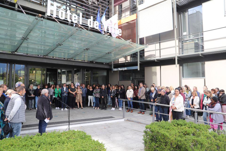 Dominique Bernard et samuel Paty : Echirolles a observé une minute de silence