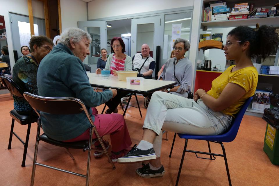 Les habitants ont préparé des petites pièces de théâtre pour parler de transition alimentaire.