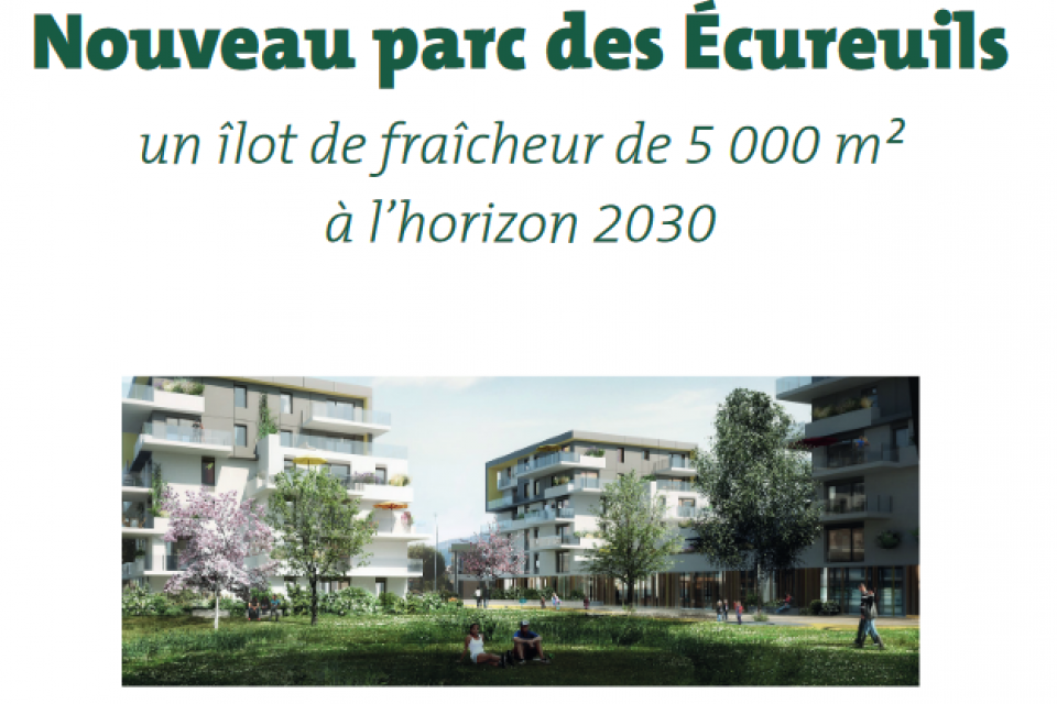 Image agenda de la réunion sur le nouveau parc des écureuils