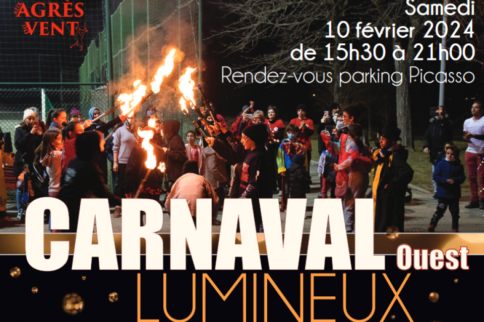 Affiche Carnaval lumineux 2024