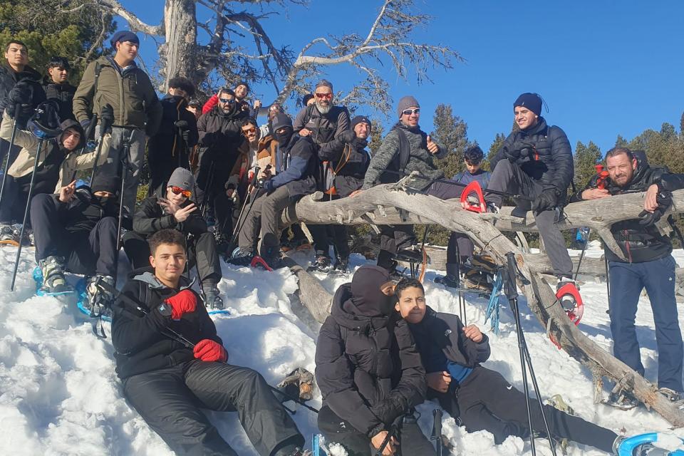 Les jeunes sont allés randonner l'hiver en Belledonne. Les jeunes sont allés randonner l'hiver en Belledonne.