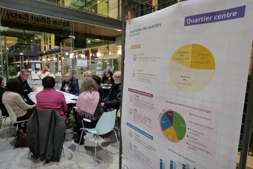 Les assemblées de quartier du centre ville ont attiré plus de 70 personnes.