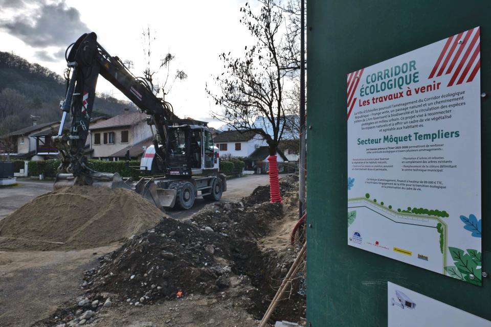 Les travaux du second tronçon du corridor écologique de la Frange verte ont débuté mi-janvier.